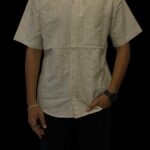 H&M HALF-SLEEVE LINEN SHIRT