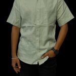H&M HALF-SLEEVE LINEN SHIRT