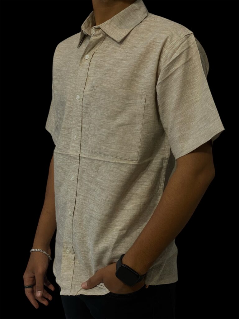 H&M HALF-SLEEVE LINEN SHIRT - Image 2