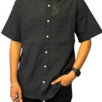 H&M HALF-SLEEVE LINEN SHIRT