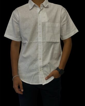H&M HALF-SLEEVE LINEN SHIRT