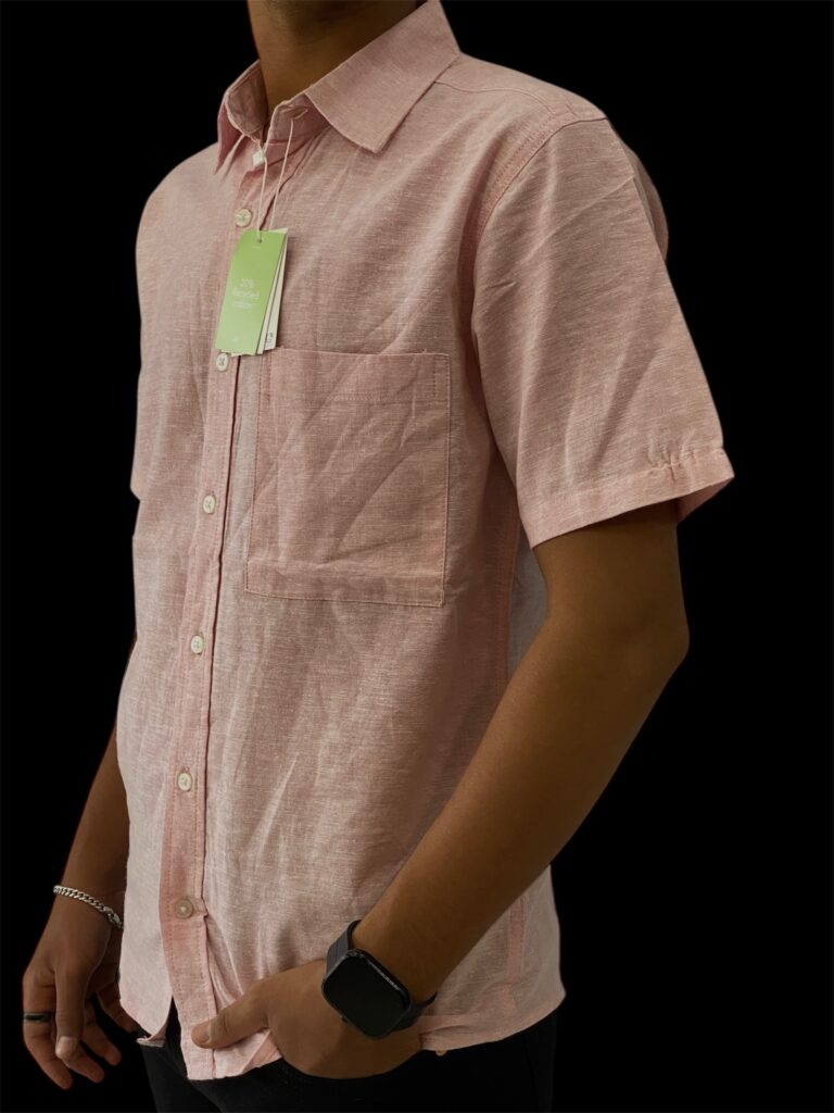 H&M HALF-SLEEVE LINEN SHIRT - Image 2
