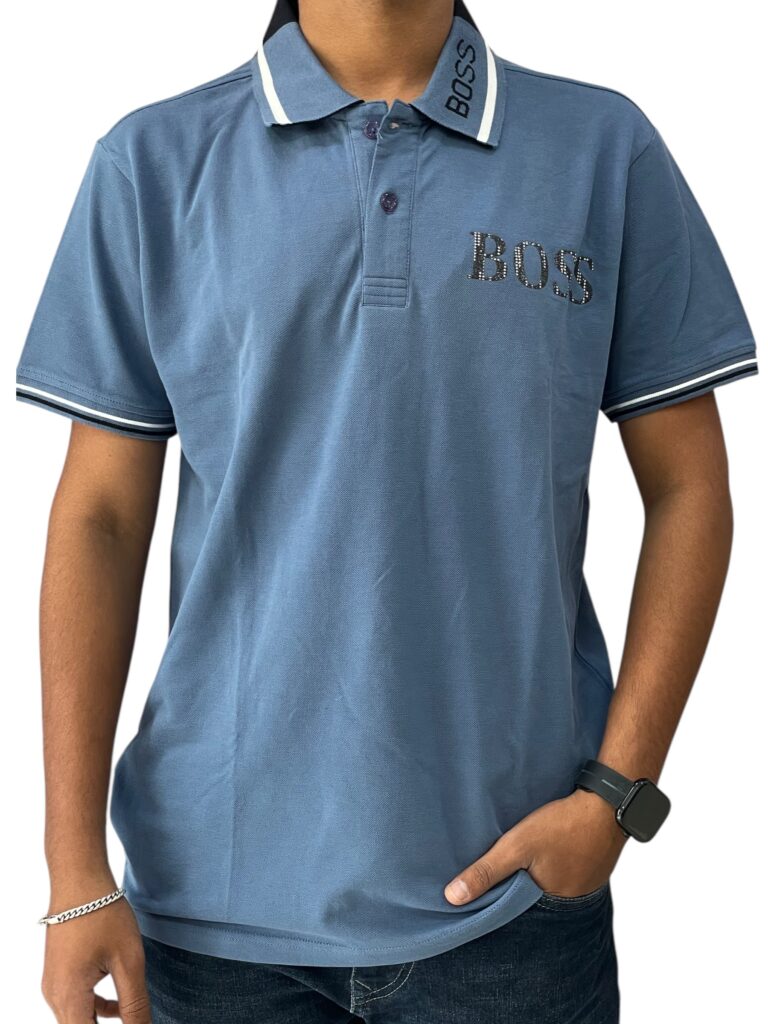 HUGO BOSS COLLARED T-SHIRT