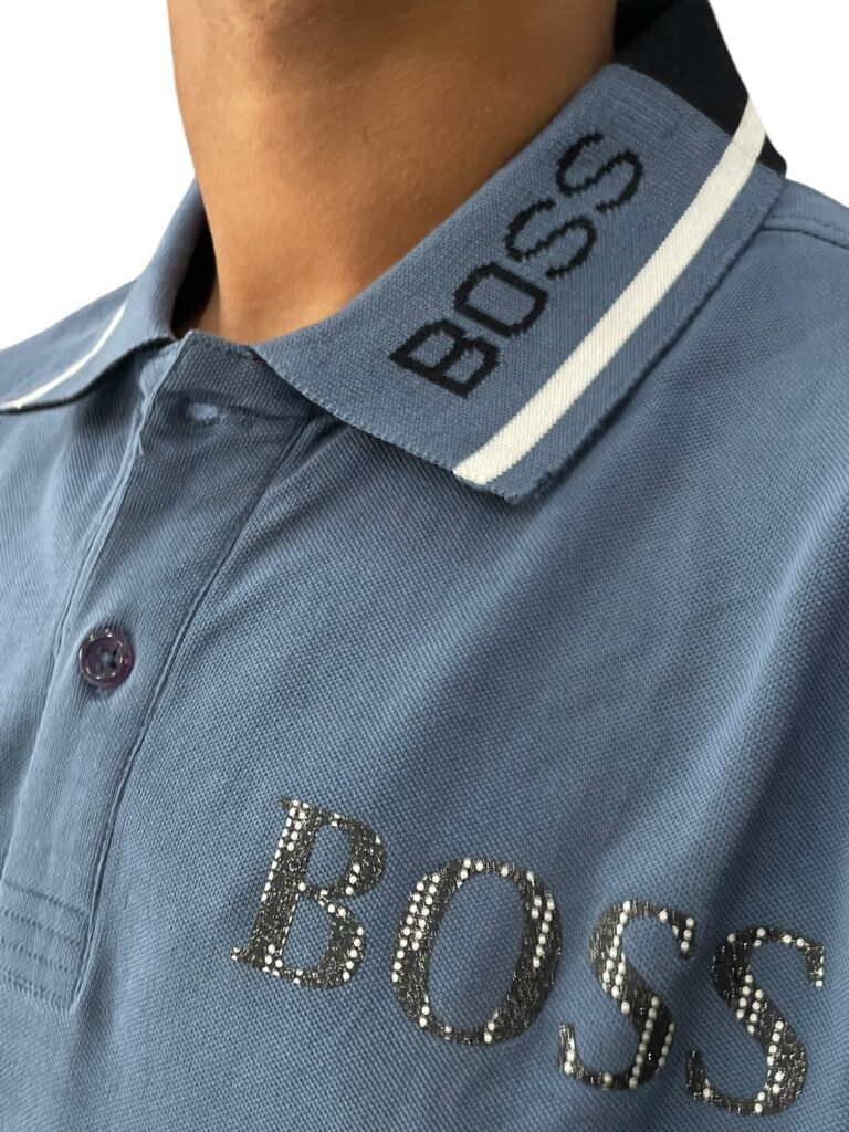 HUGO BOSS COLLARED T-SHIRT - Image 3
