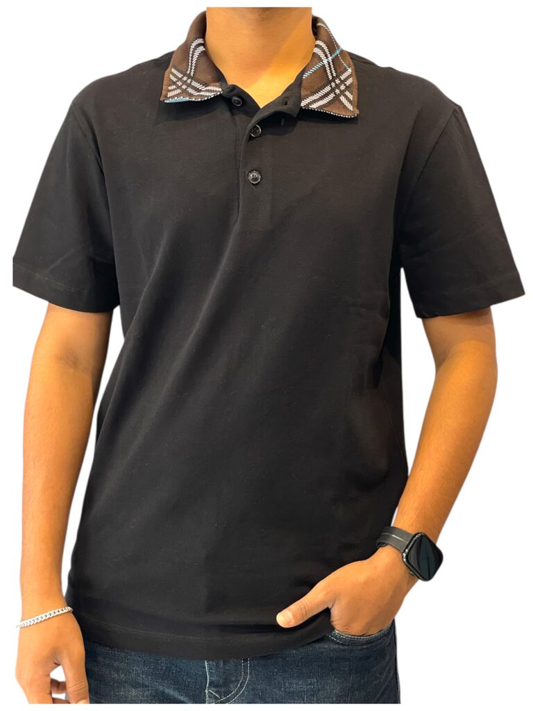 BURBERRY COLLARED T-SHIRT