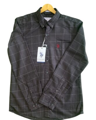 U S  POLO  BLACK SHIRT