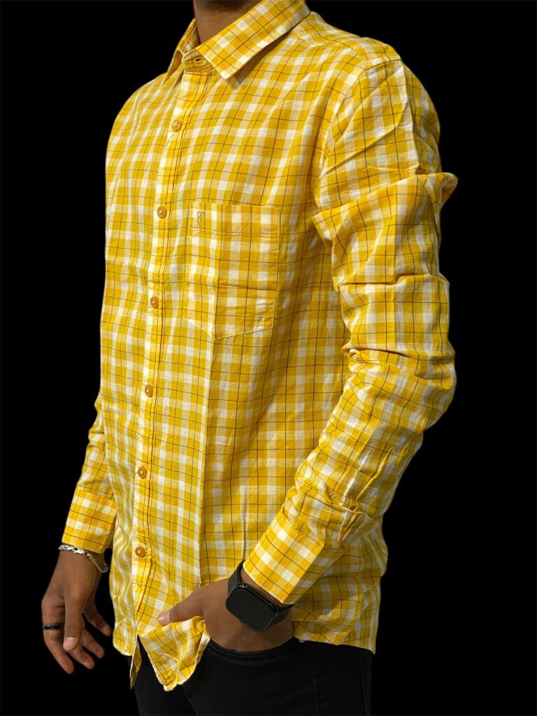 LINEN CLUB YELLOW SHIRT - Image 2