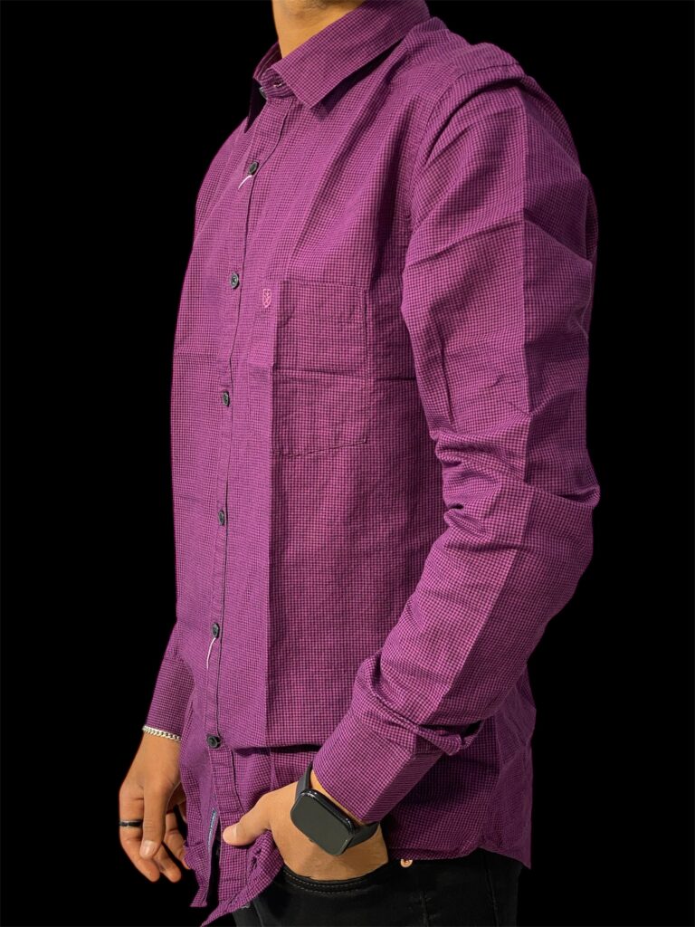 LINEN CLUB PURPLE SHIRT - Image 2