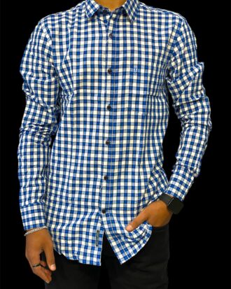 LINEN CLUB  BLUE SHIRT