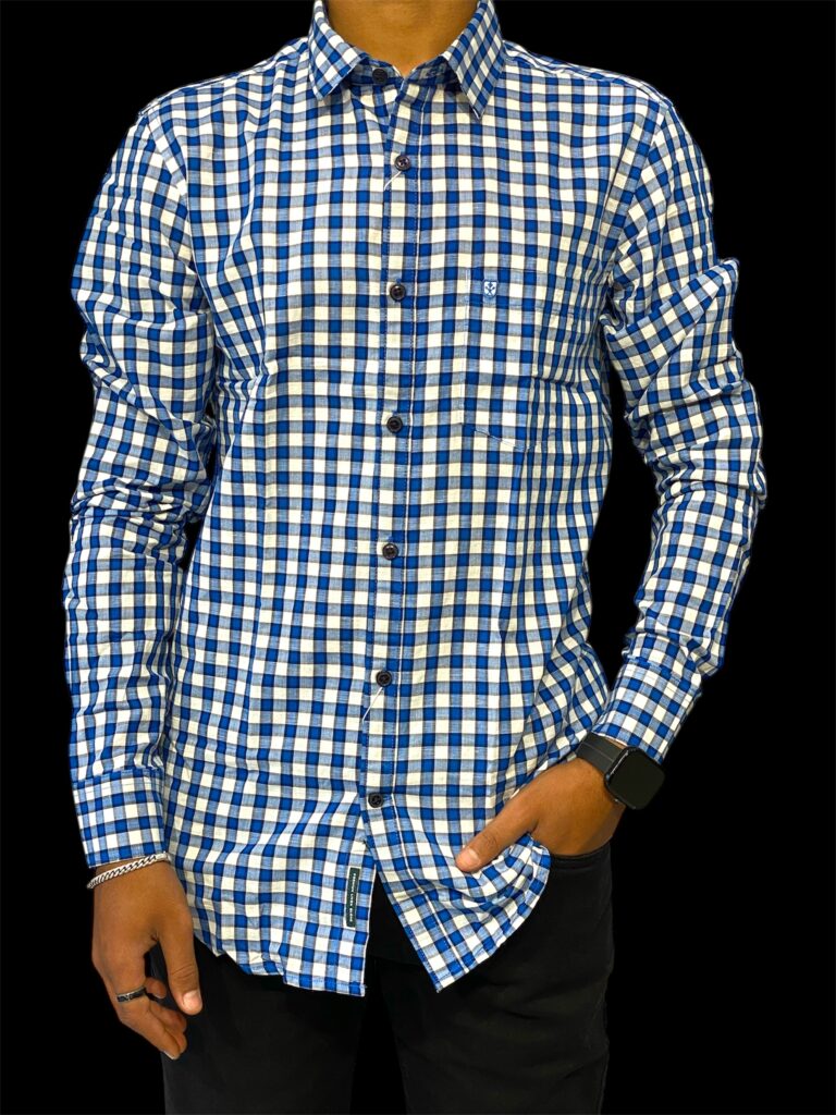 LINEN CLUB  BLUE SHIRT