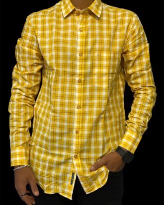 LINEN CLUB YELLOW SHIRT