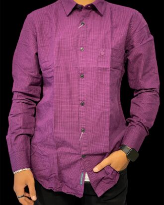 LINEN CLUB PURPLE SHIRT