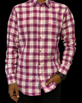 LINEN CLUB PINK SHIRT