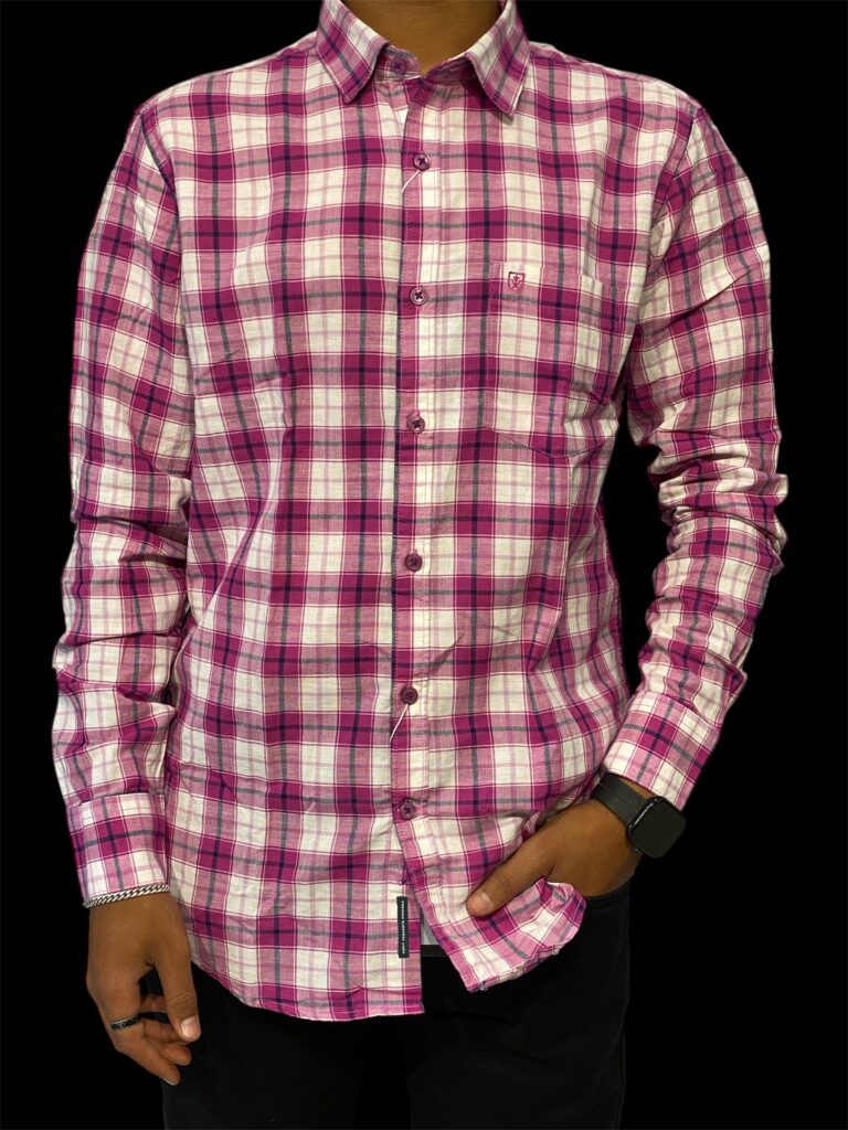 LINEN CLUB PINK SHIRT