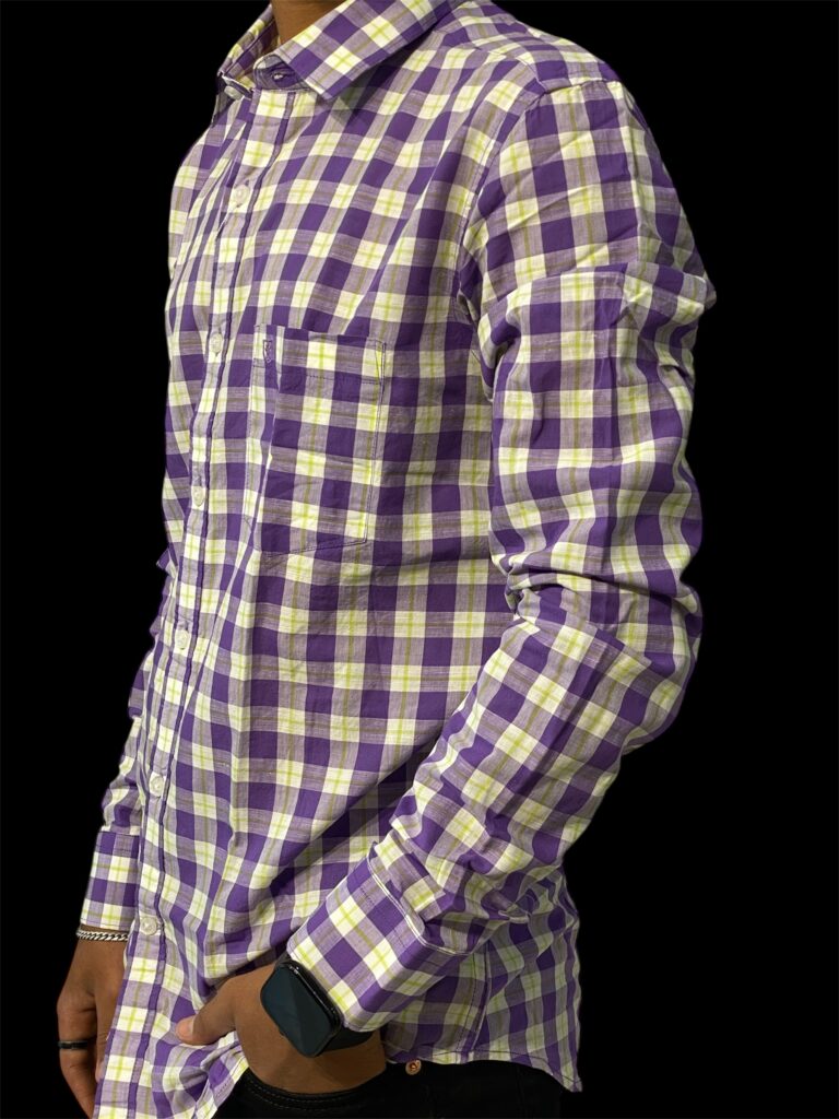 LINEN CLUB PURPLE SHIRT - Image 2