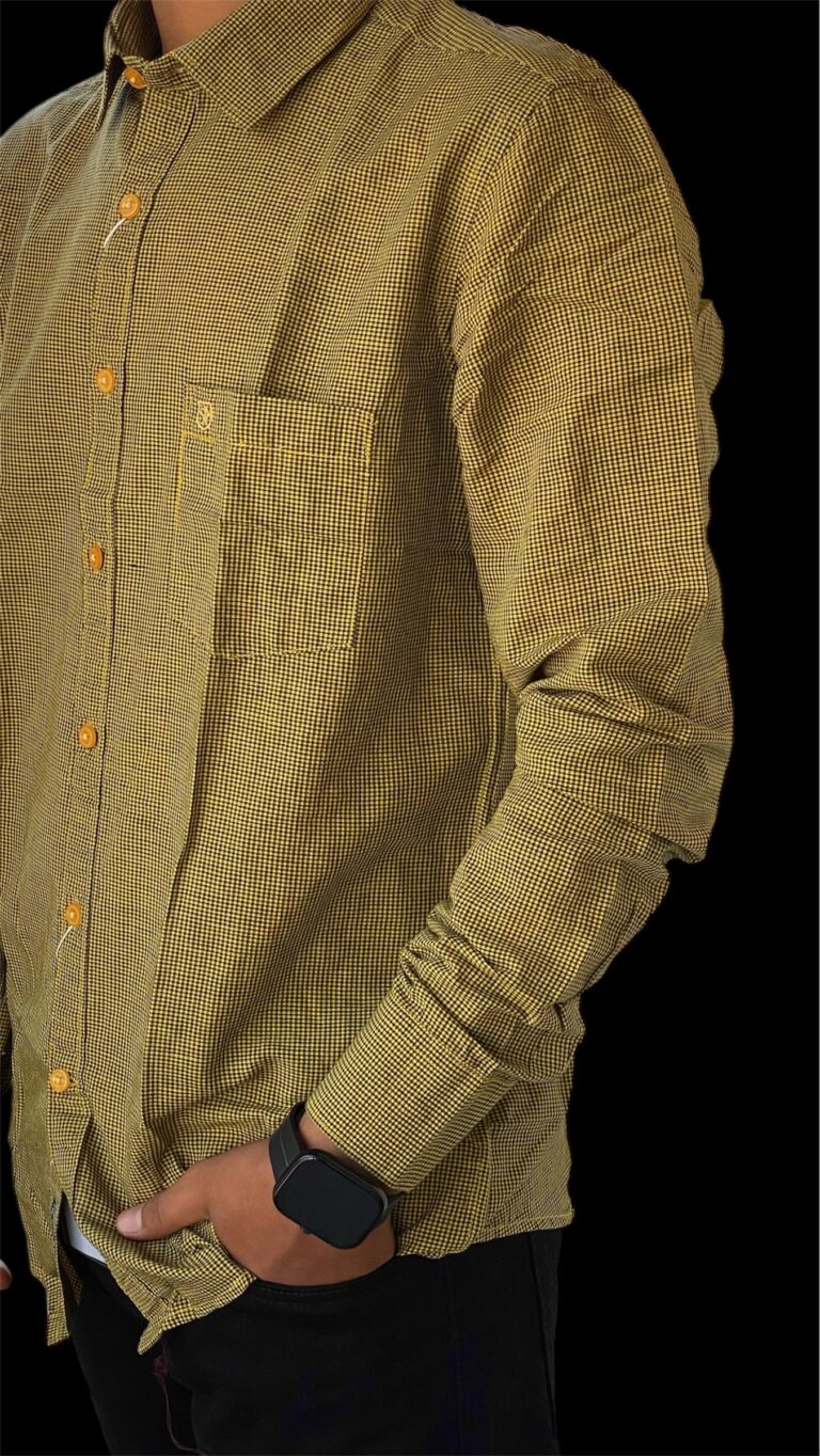 LINEN CLUB  MUSTARD SHIRT - Image 2