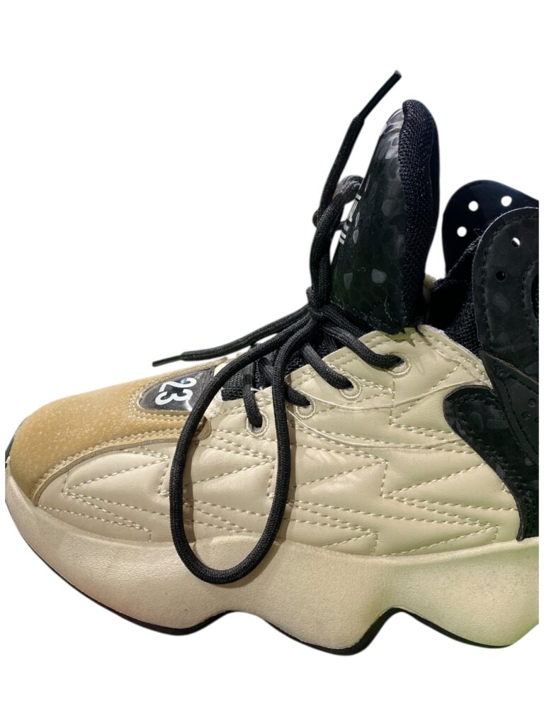 IMPORTED CREAM BLACK SHOES - Image 3