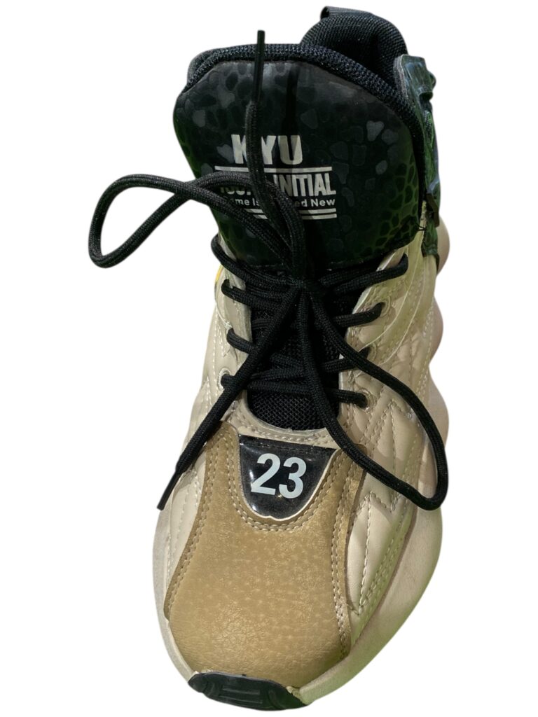 IMPORTED CREAM BLACK SHOES - Image 2