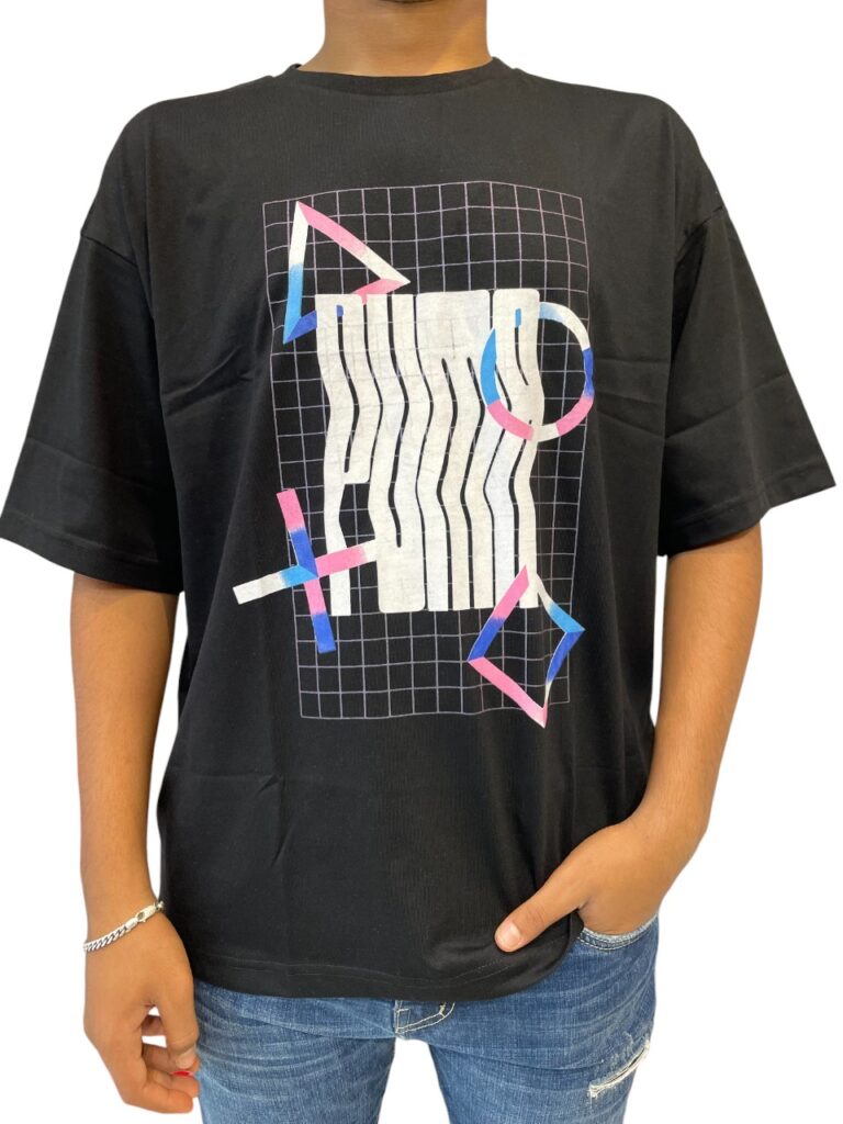 Puma Oversize Graphic Black T-Shirt