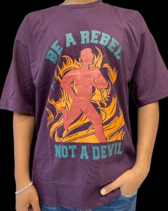 Puma Oversize Graphic Purple T-Shirt