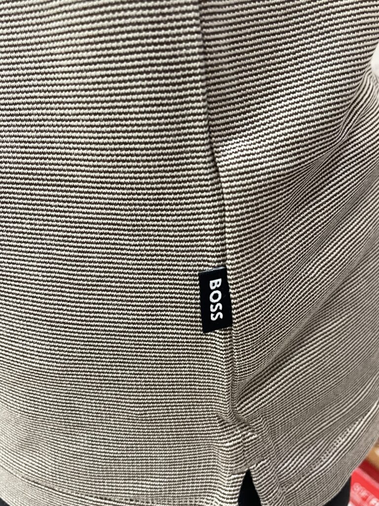 BOSS Striped Graphic Polo T-Shirt - Image 3