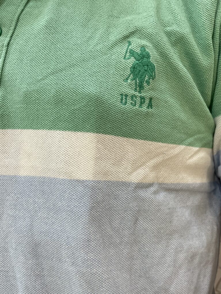 US POLO Aqua & Light Blue T-Shirt - Image 3