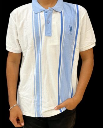 US POLO Striped Polo T-Shirt