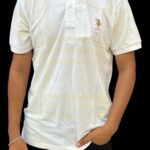 US POLO White & Pale Yellow T-Shirt