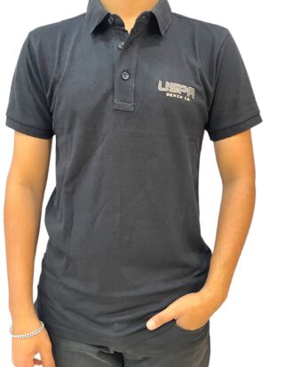US POLO Black Polo T-Shirt