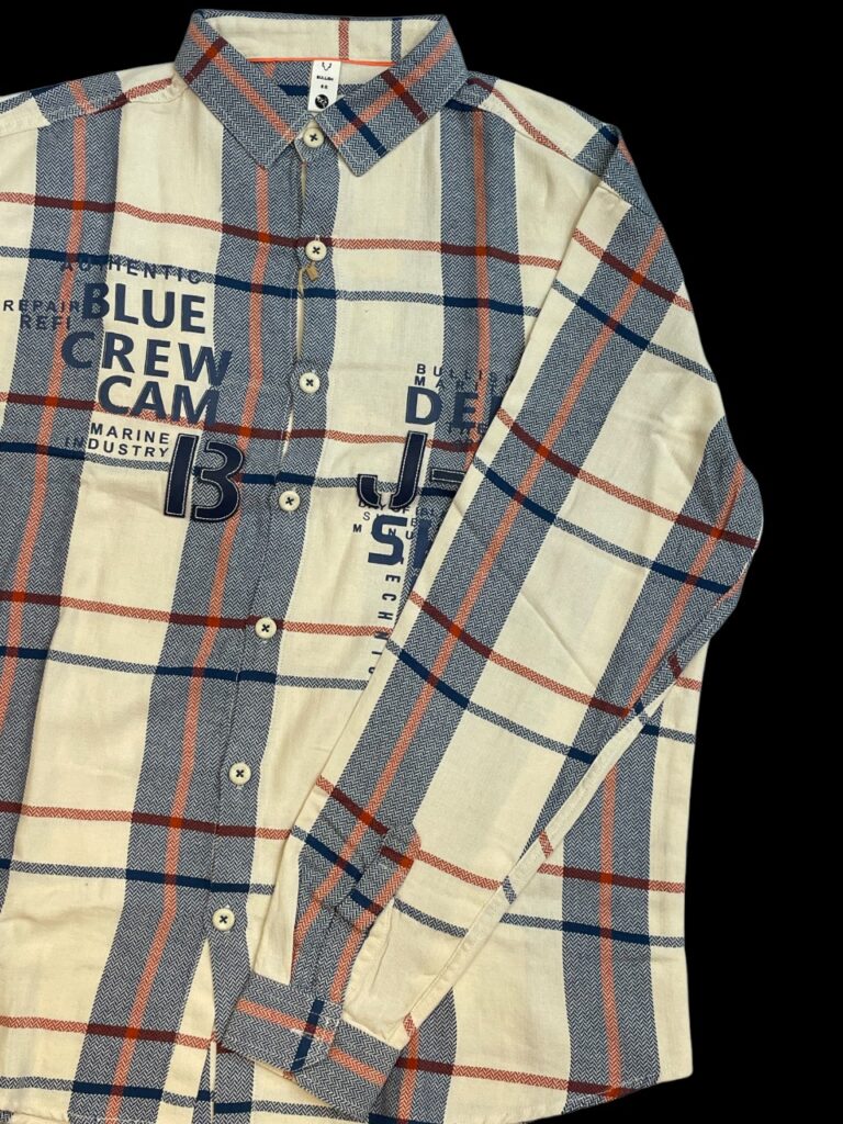 Imported Blue Crew Checked Shirt - Image 2
