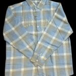 Imported Blue & Beige Checked Shirt