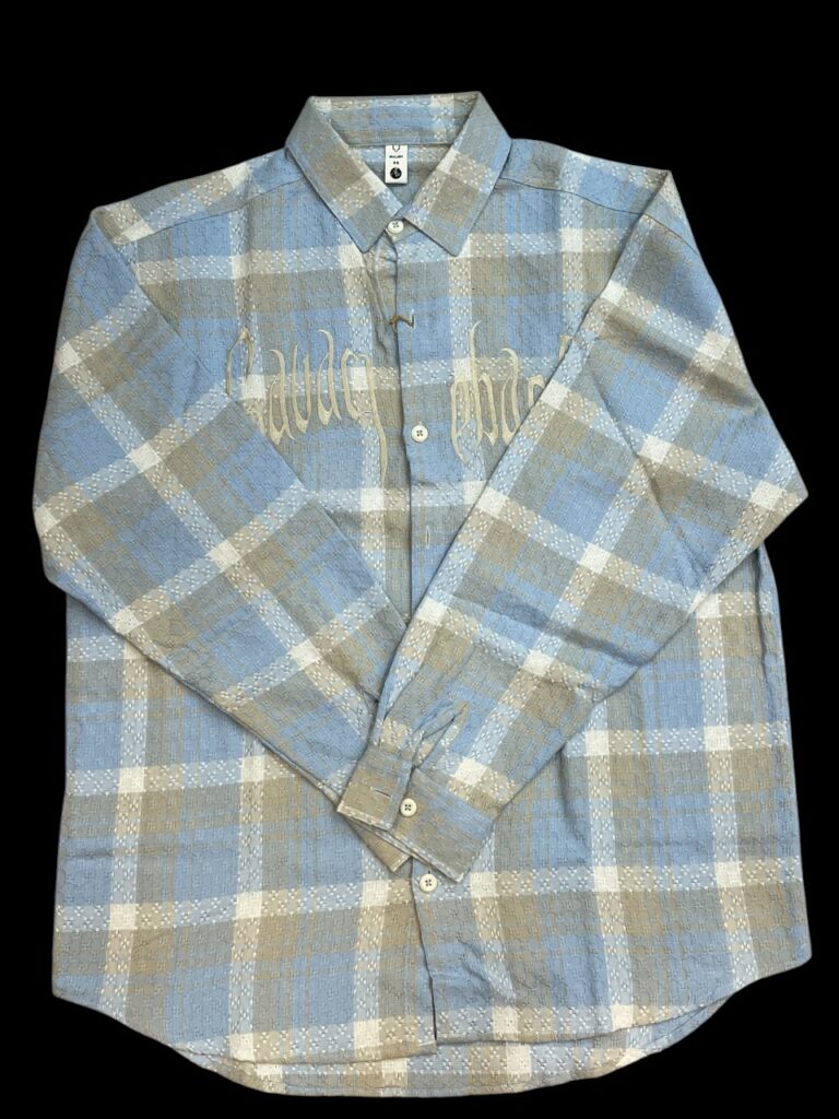 Imported Blue & Beige Checked Shirt
