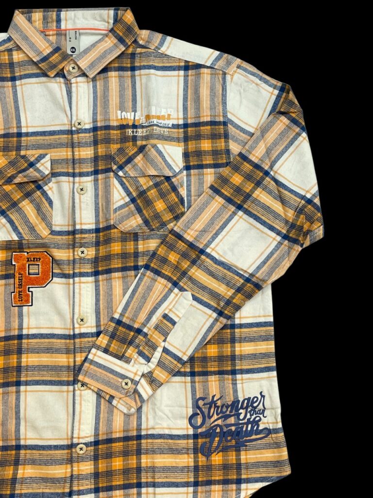 Imported Yellow&Blue Checked Shirt - Image 2