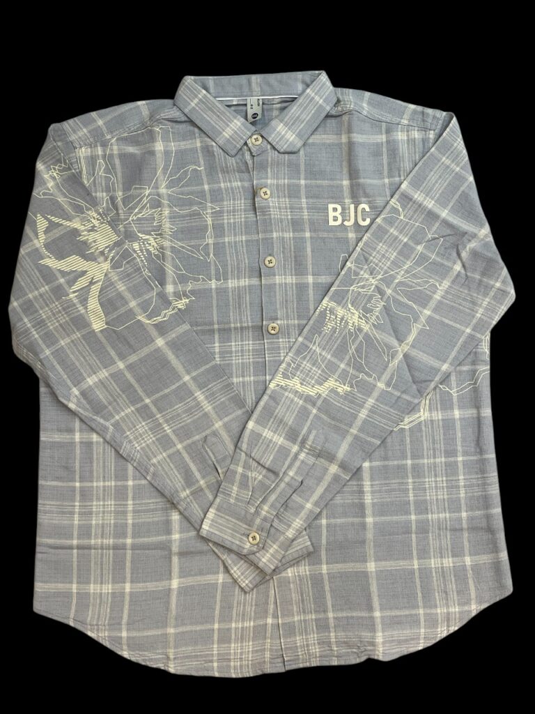 Imported Light Grey Floral Shirt