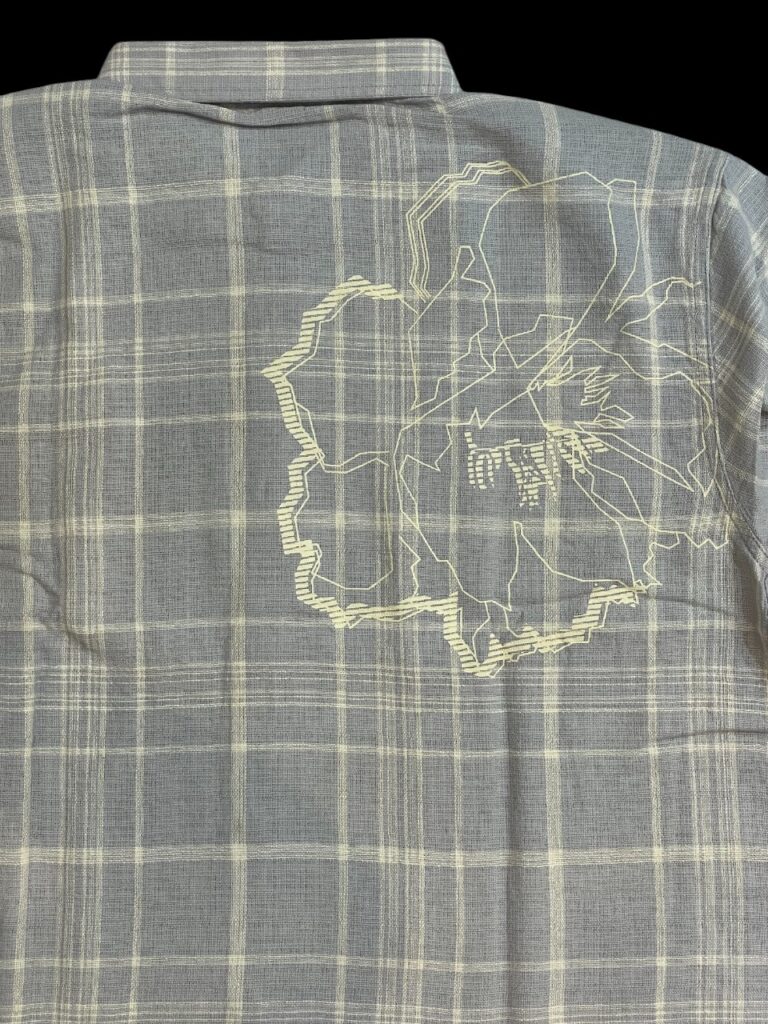 Imported Light Grey Floral Shirt - Image 4
