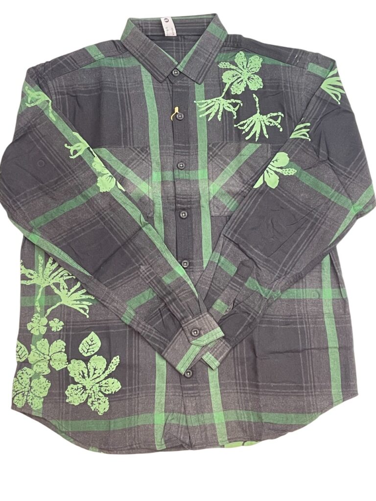 Imported Black &Green Floral Shirt
