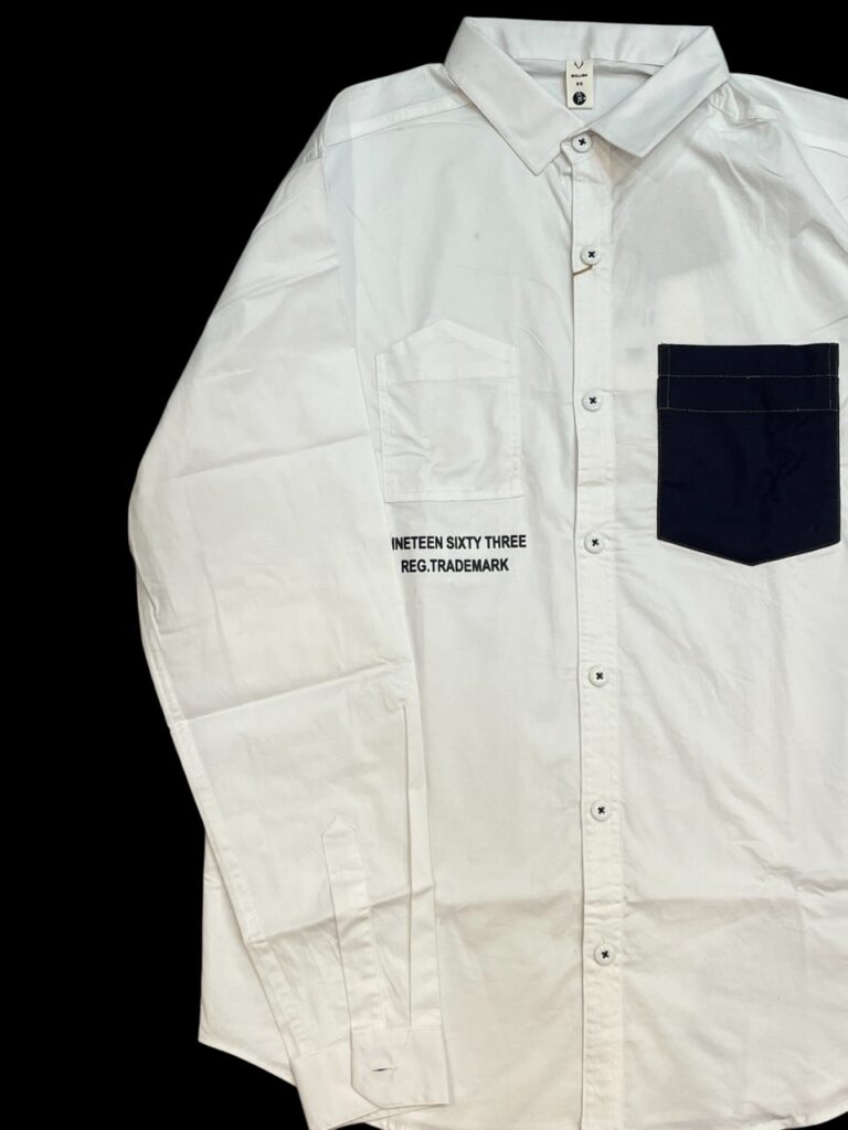 Classic White Long-Sleeve Shirt - Image 3