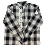 Trendy Black & White Plaid Shirt