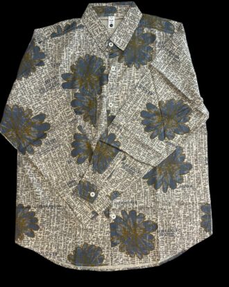 IMPORTED Floral Print Casual Shirt
