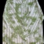 IMPORTED Striped Green Casual Shirt