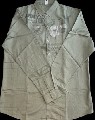 Vintage Army Inspired Casual Shirt