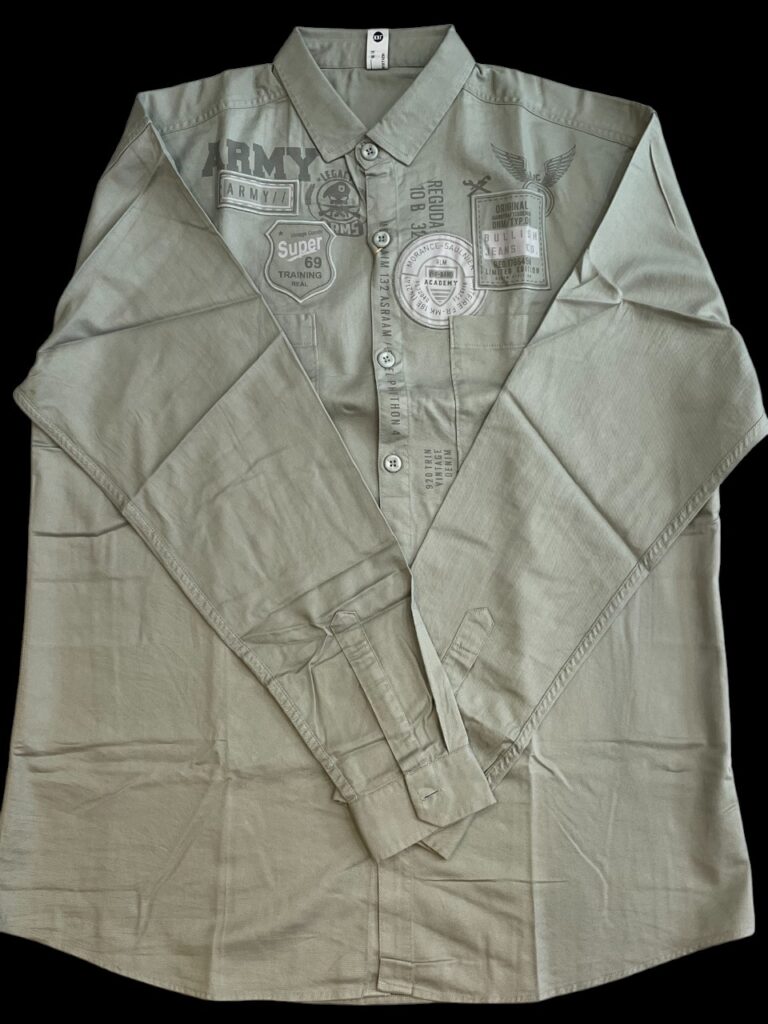 Vintage Army Inspired Casual Shirt
