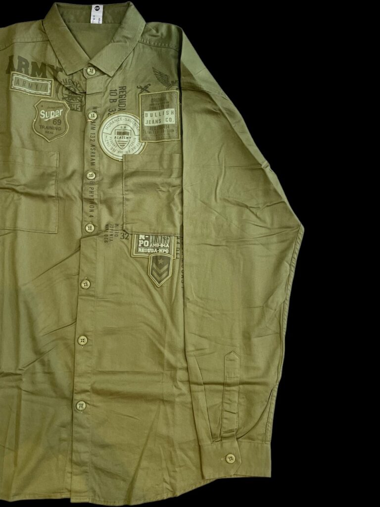 IMPORTED Army Style Casual Shirt - Image 2