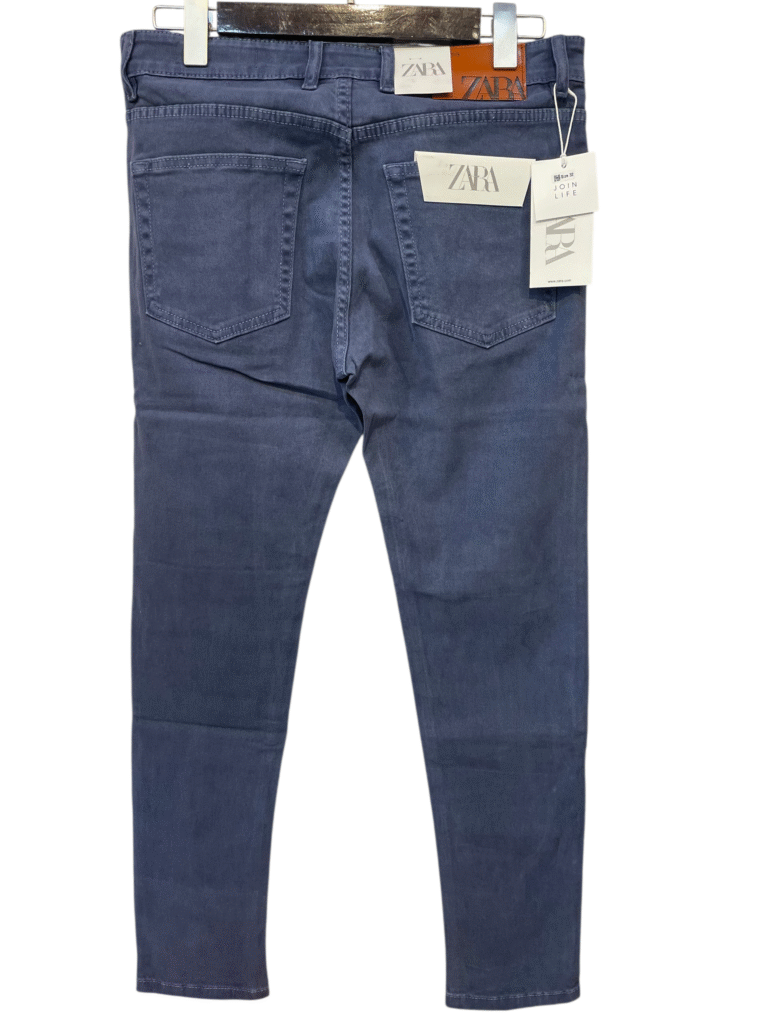ZARA Deep Navy BLUE JEANS - Image 4