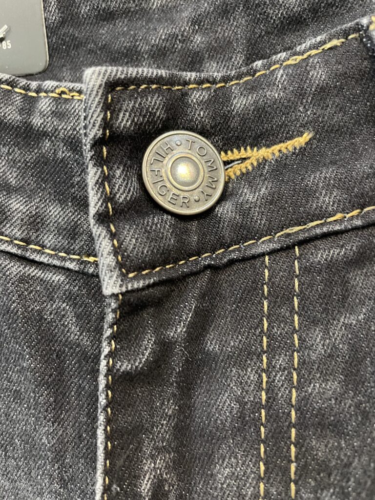 TOMMY DARK CARBON BLACK JEANS - Image 3
