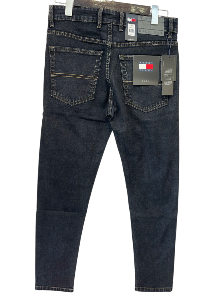 TOMMY DARK CARBON BLACK JEANS - Image 4
