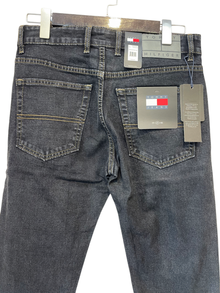 TOMMY DARK CARBON BLACK JEANS - Image 5