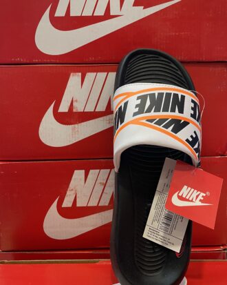 NIKE Black & White Sliders
