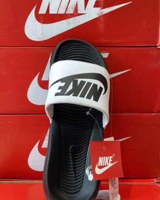 NIKE Black & White Sliders