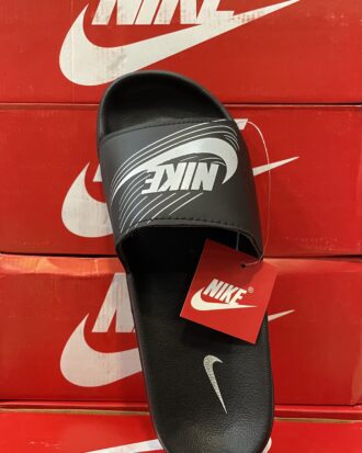 NIKE Black & Grey Sliders